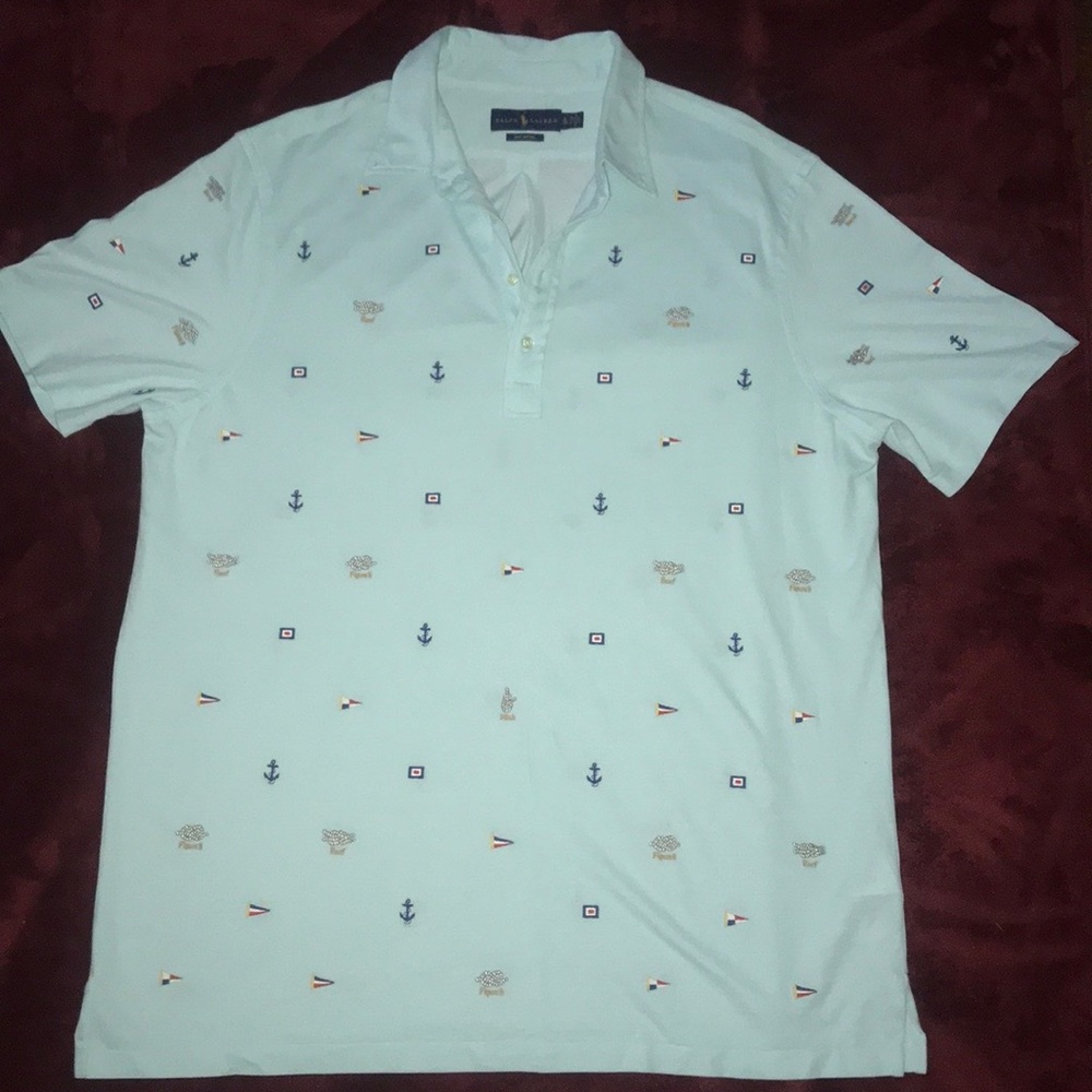Ralph Lauren Nautical Themed Knit Oxford